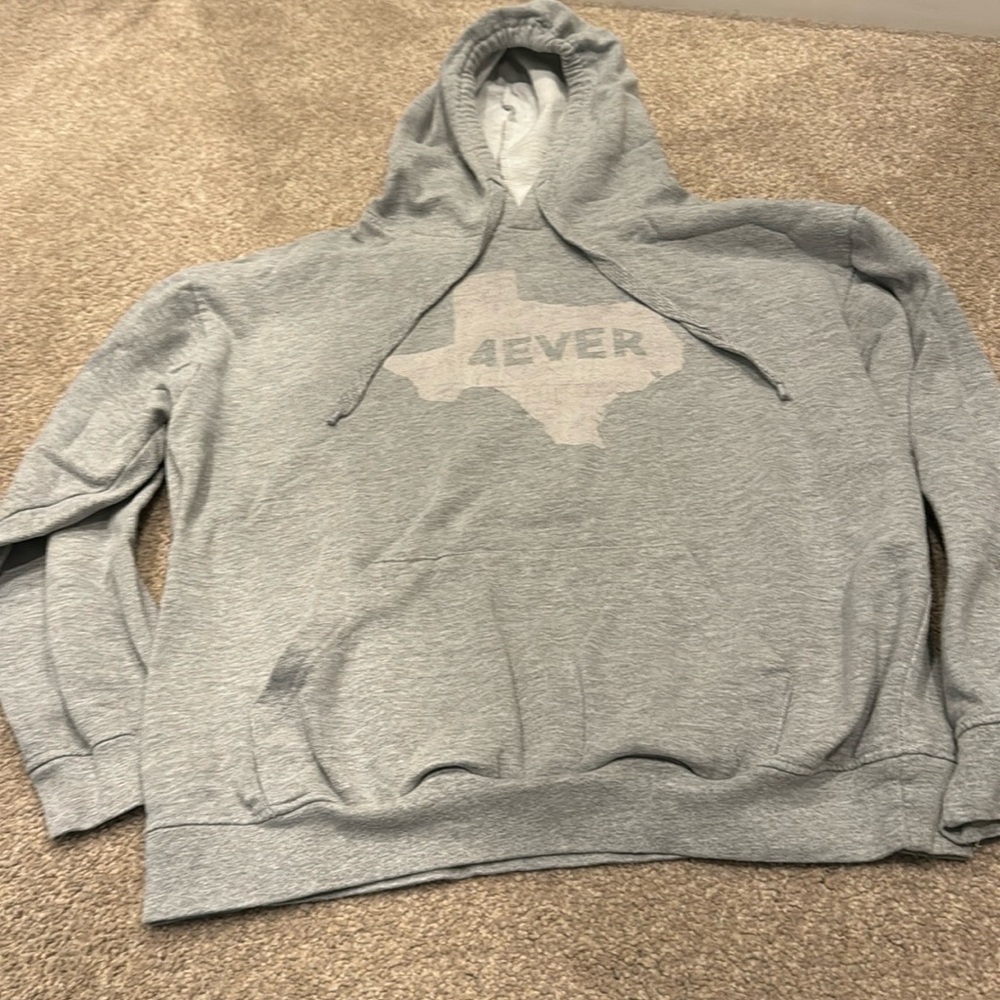 Leisure Lounge 4ever Forever Texas Pullover Sweatshirt Hoodie Adult Sz Large